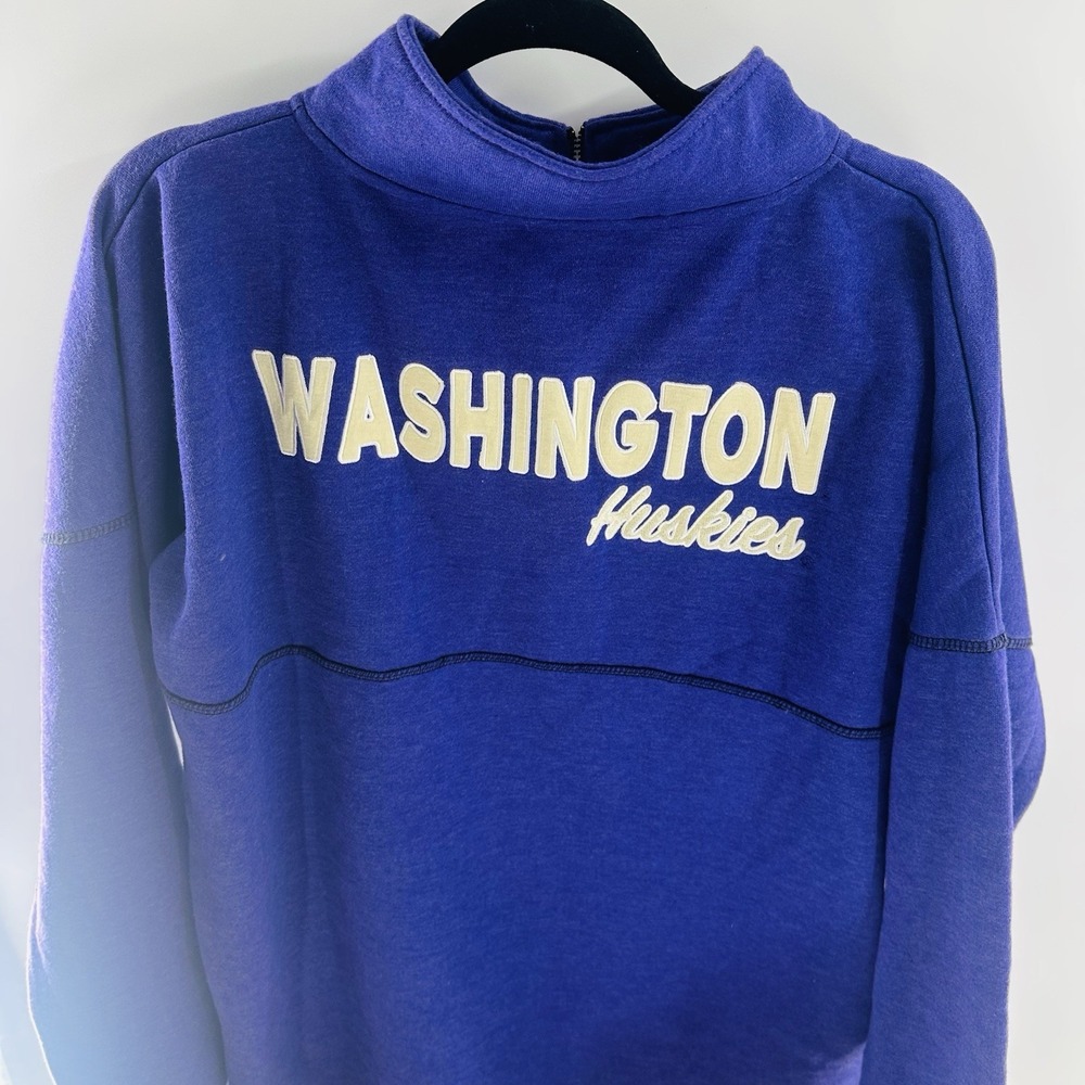Washington Huskies UW Quarter-Zip‎ Pullover Jacket Top Size XL